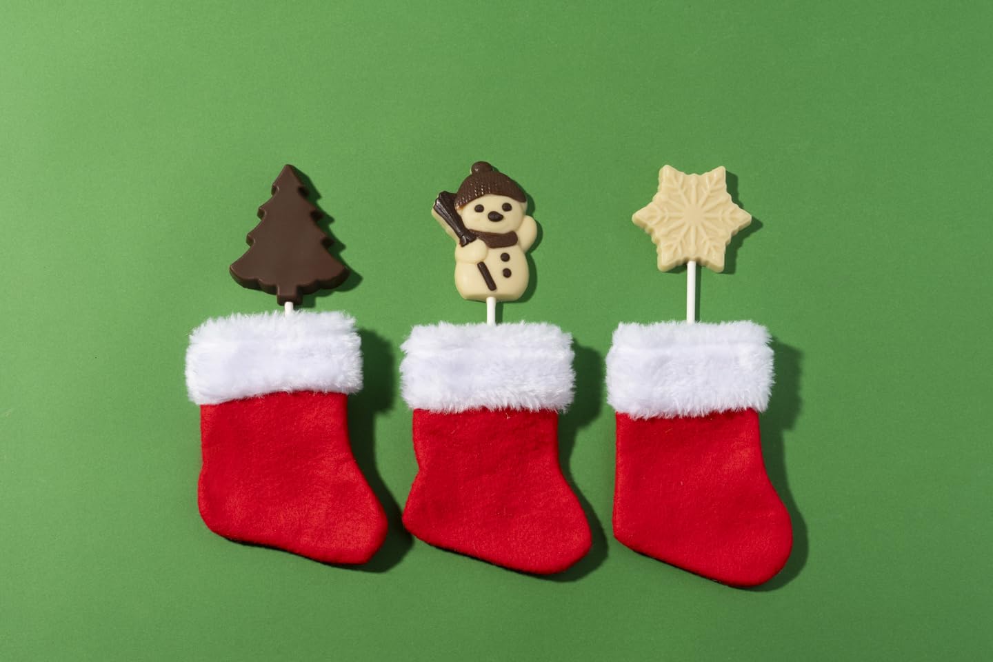 Chocolate Christmas Lollipops (3 Pack) | Milk Free, Nut Free, Gluten Free, Soy Free, Vegan | No Whey Foods