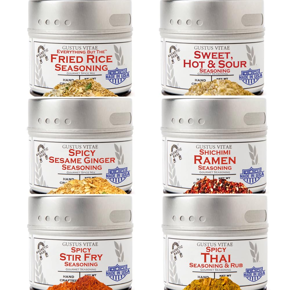 Fried Rice Seasoning Collection | Gourmet Spice Blends | Non GMO, No MSG | Made In USA | Small Batch, Hand Made | Non GMO, All N
