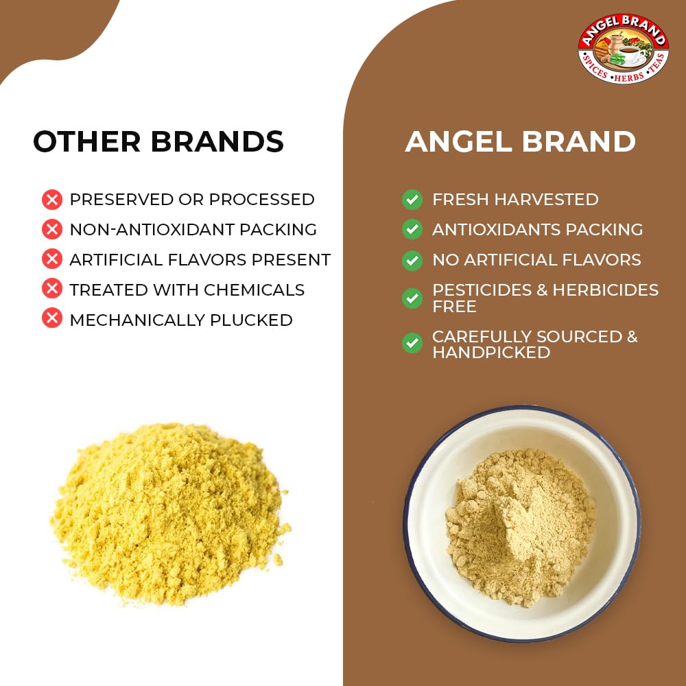 Angel Brand Mustard Powder 3 Oz Bottle - Premium Dry Mustard Powder For Cooking, Marinades, Dressings, And Sauces - Rich Flavor