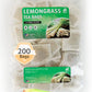 TeaDreamTea Lemongrass Tea Bags - Caffeine Free Herbal Tea - 200 Count Bulk - Enjoy Hot or Cold