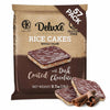 Deluxe & Bla Bla Chocolate Covered Rice Cakes 57 Pack - Whole Grain, Gluten-Free, Kosher, Low-Calorie Snack - Coated with Dark C