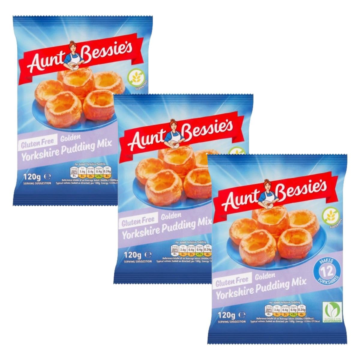 Aunt Bessie Gluten-Free Yorkshire Pudding Mix 120g (Pack of 3)
