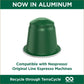 Cafe La Llave Espresso compact pieces, Intensity 11, 80 Count, Compatible with Nespresso OriginalLine Machines