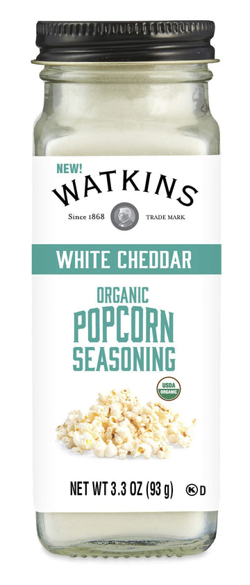 Watkins Gourmet Organic White Cheddar Popcorn Seasoning, 3.3 oz