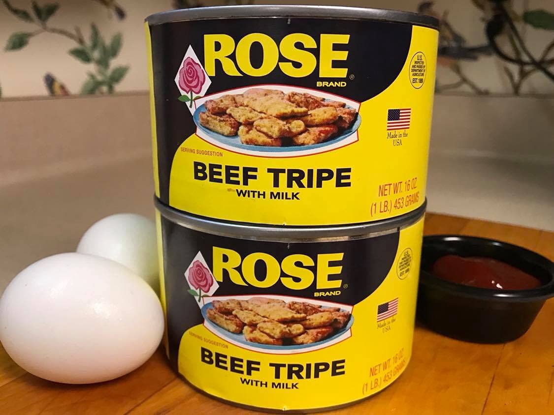 Rose Beef Tripe with Milk in a 1 Lb. Can., 2 (One Lb Cans)