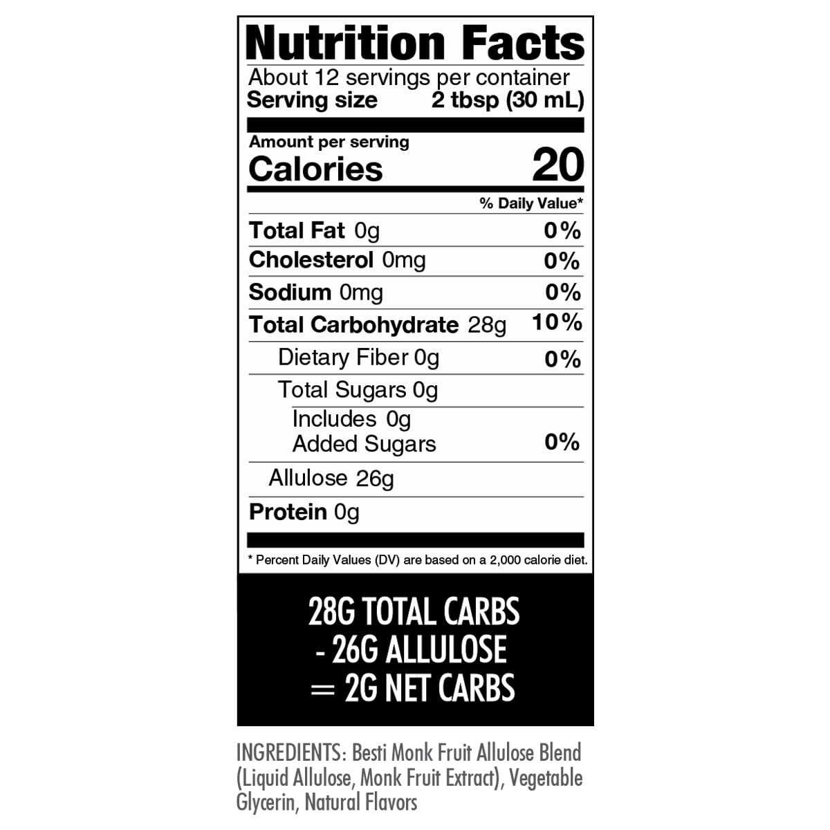 Wholesome Yum Zero Sugar Maple Syrup (Keto Maple Syrup) With Monk Fruit & Allulose - Natural Sugar Free Pancake Syrup - No Artificial Colors Or Flavors  Non GMO  Low Carb  Gluten-Free  Vegan (Plastic bottle - 12 fl oz)