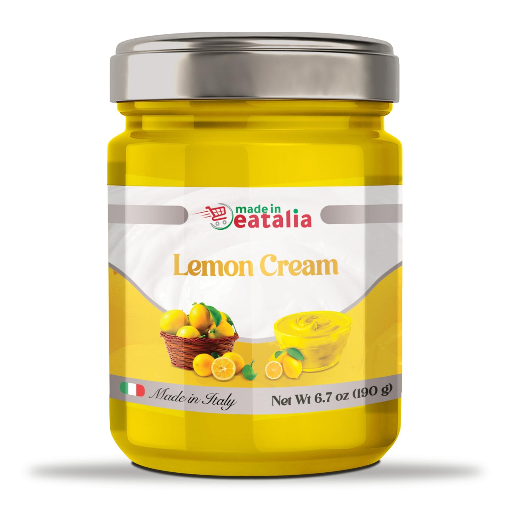 Made in Eatalia Lemon Cream - Zesty & Smooth Italian Spread (190g)