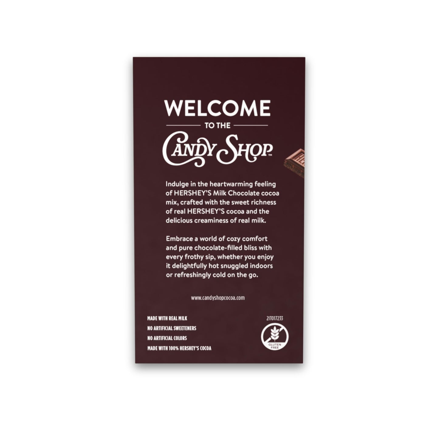 Candy Shop Cocoa Hershey'S Milk Chocolate Cocoa Mix, Hot Chocolate, Make Hot Or Iced Cocoa, Made With Real Milk, Gluten Free, 1.