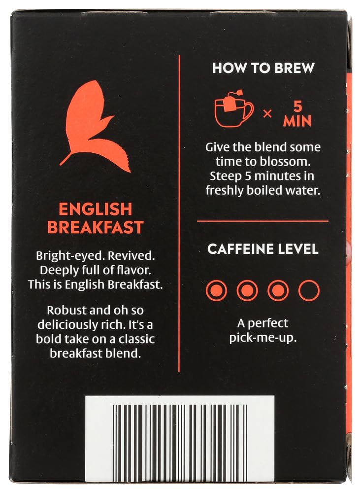 Choice Organics - Organic English Breakfast Tea (1 Pack) - Fair Trade - Compostable - Contains Caffeine - 16 Organic Black Tea Bags