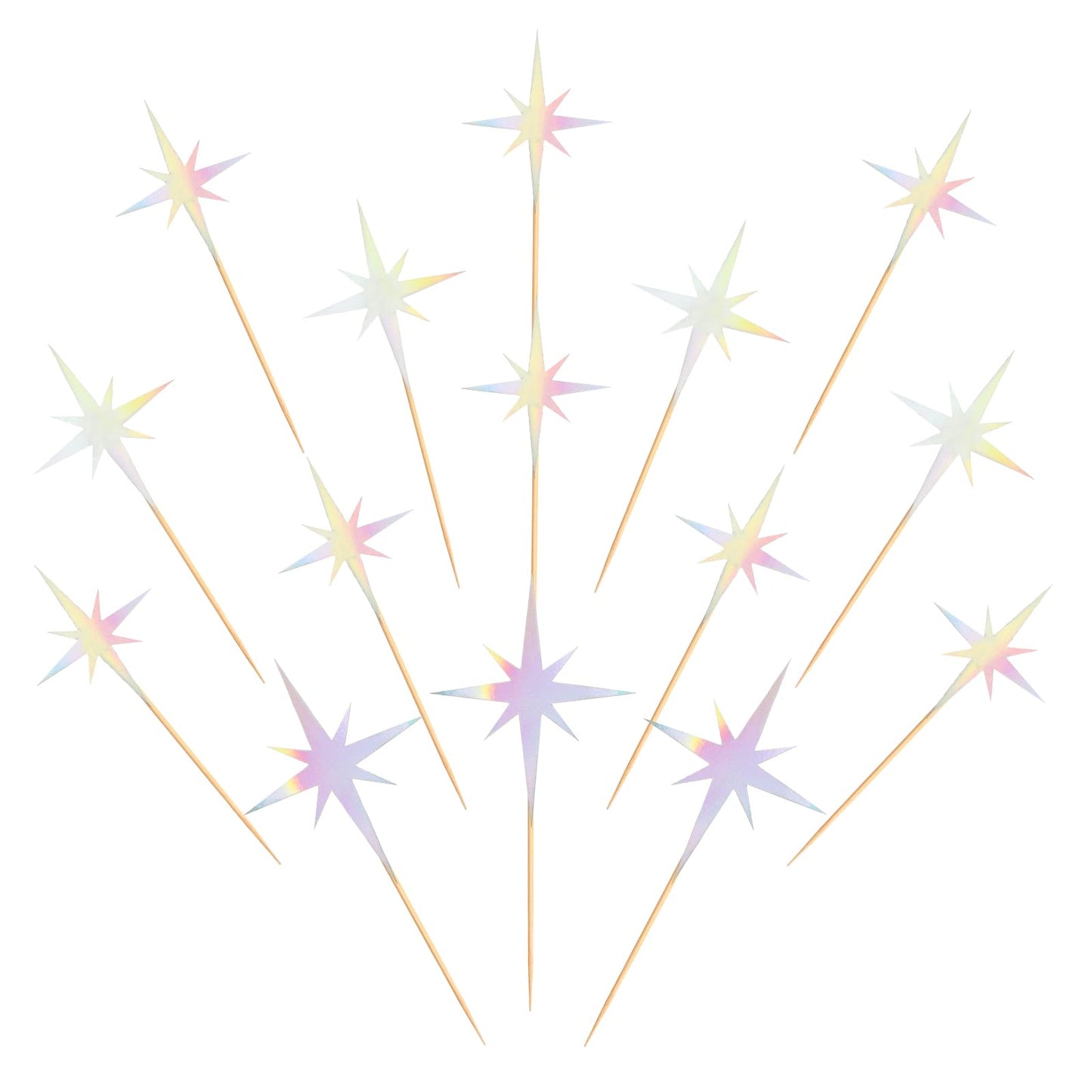 Keaziu 30Pcs Star Cupcake Toppers Little Star Twinkle Star Cupcake Picks Engagement Bridal Baby Shower Wedding Birthday Party Ca