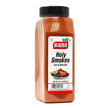 Badia Holy Smokes Pork & Meat Rub 24 oz - Bold  Smoky Flavor Blend for Grilling  Roasting  and BBQ