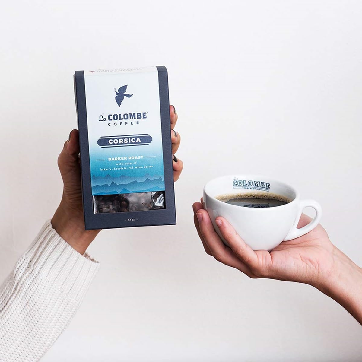 La Colombe Corsica Dark Roast Drip Grind Ground Coffee - Notes Of Bakers Chocolate, Red Wine & Spices, 12 Ounce (Pack Of 1)