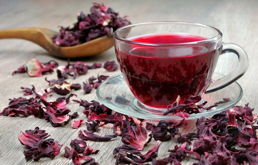 Organic Hibiscus - Whole Flowers - 1 Lb (16Oz) - Herbal Tea - Flor De Jamaica - Earthwise Aromatics