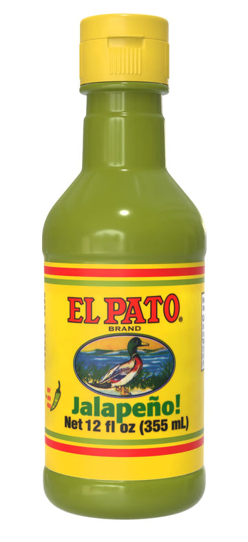 El Pato Jalapeno Hot Sauce, Green Medium Heat, Authentic Mexican Sauce, 12 fl oz