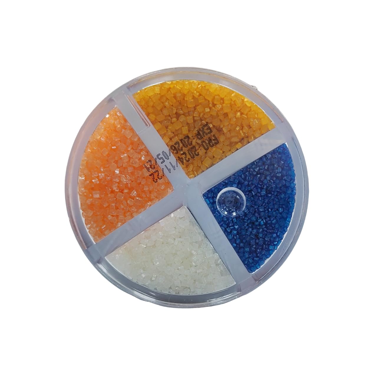 Ephvodi Sanding Sugar Edible Orange Blue Gold And White Sprinkles Coarse Sugar Crystals For Cake Decorating, Cupcakes Toppers, B