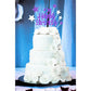 Pargleev Glittery 21st Birthday Cake Topper, Purple Silver, Personalised with Star, Model hbcp-zycp21-221027