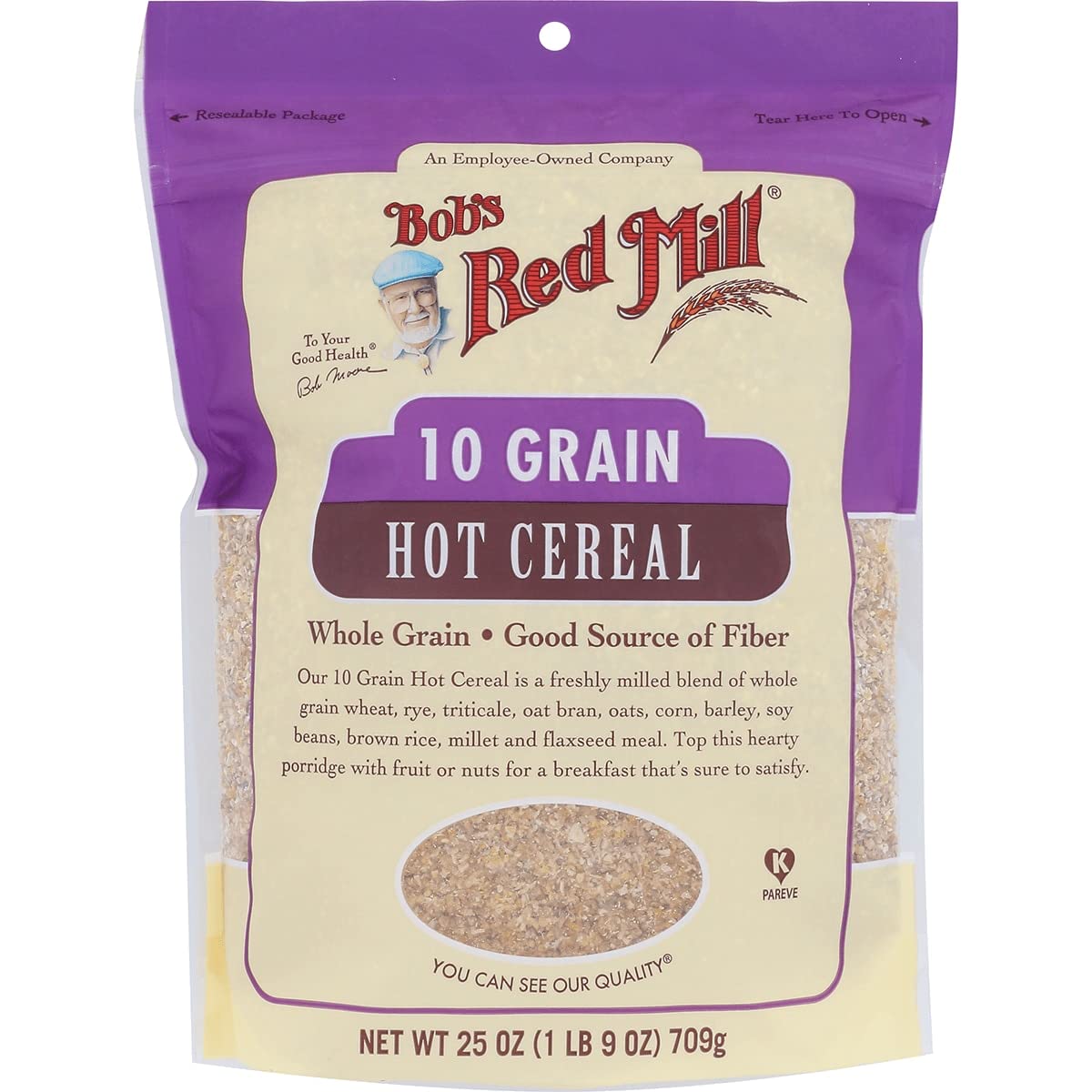 Bob's Red Mill 10 Grain Hot Cereal, 25 Oz (2 Packs)