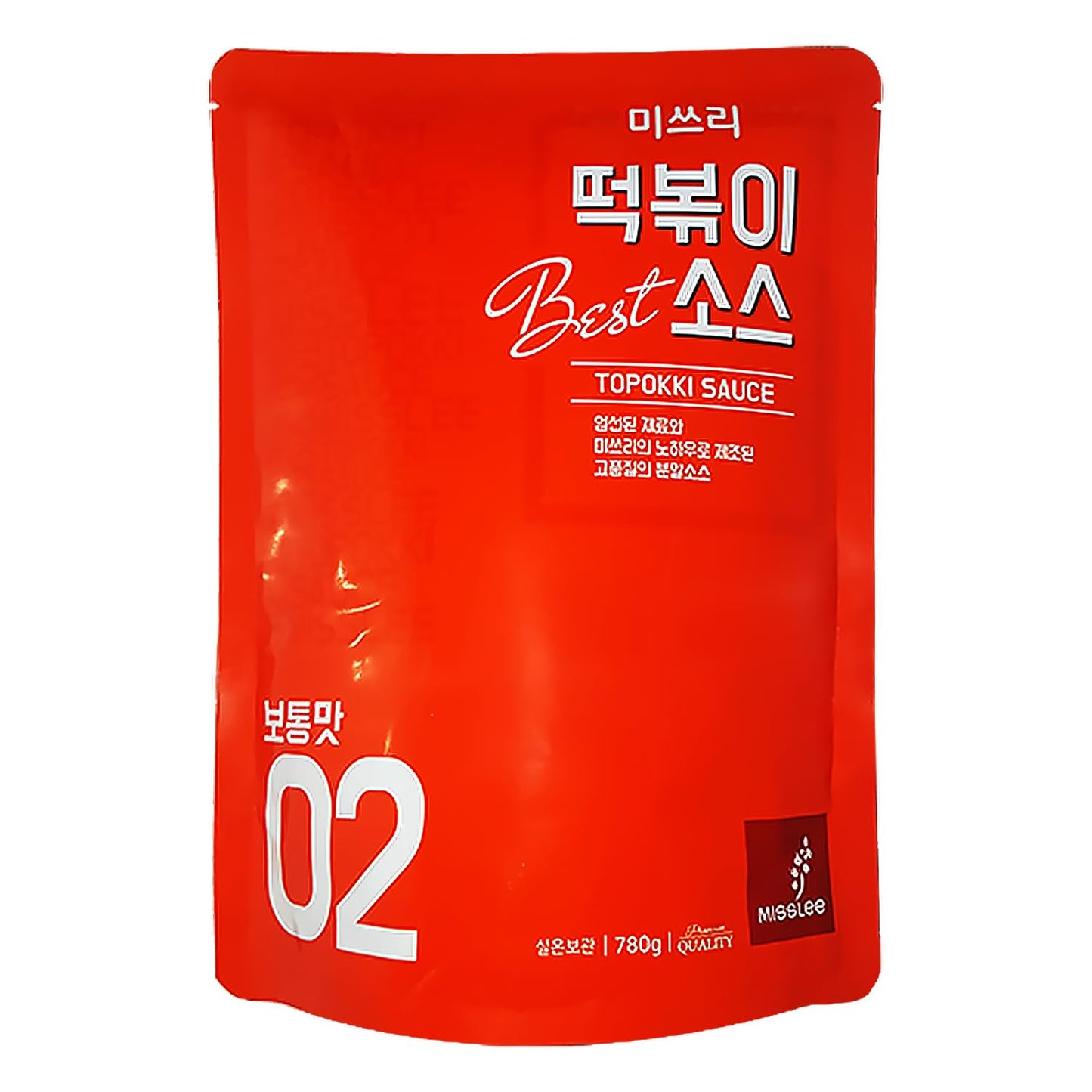 MISSLEE Tteokbokki Sauce Mix (1 Pack, 30 Servings), Level 2 Original, Korean Bulk Powder Sauce for Group Meals or Meal Prep