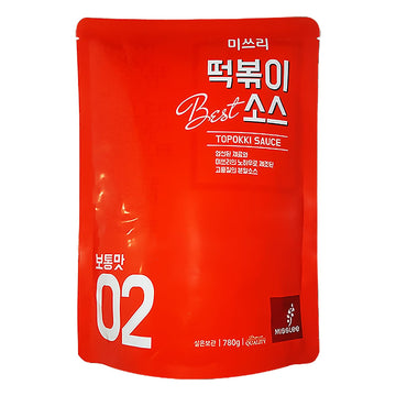 MISSLEE Tteokbokki Sauce Mix (1 Pack, 30 Servings), Level 2 Original, Korean Bulk Powder Sauce for Group Meals or Meal Prep