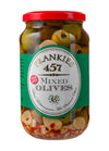 Frankies 457 Mediterranean Mix Olives - Authentic Sicilian - Product Of Italy - Savory, Rich and Bold Flavors - Premium Handpick