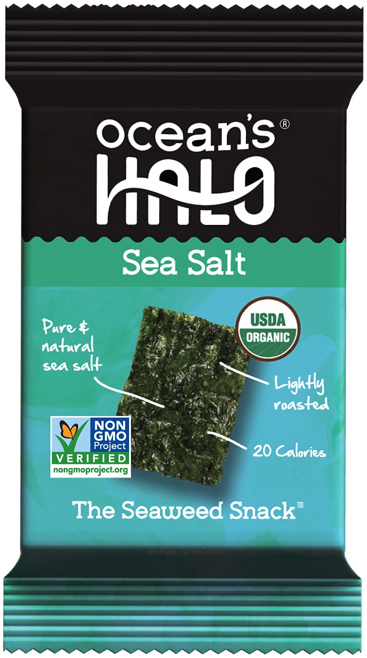 Ocean'S Halo Organic Sea Salt Seaweed Snacks, 1 Case (12 Units)
