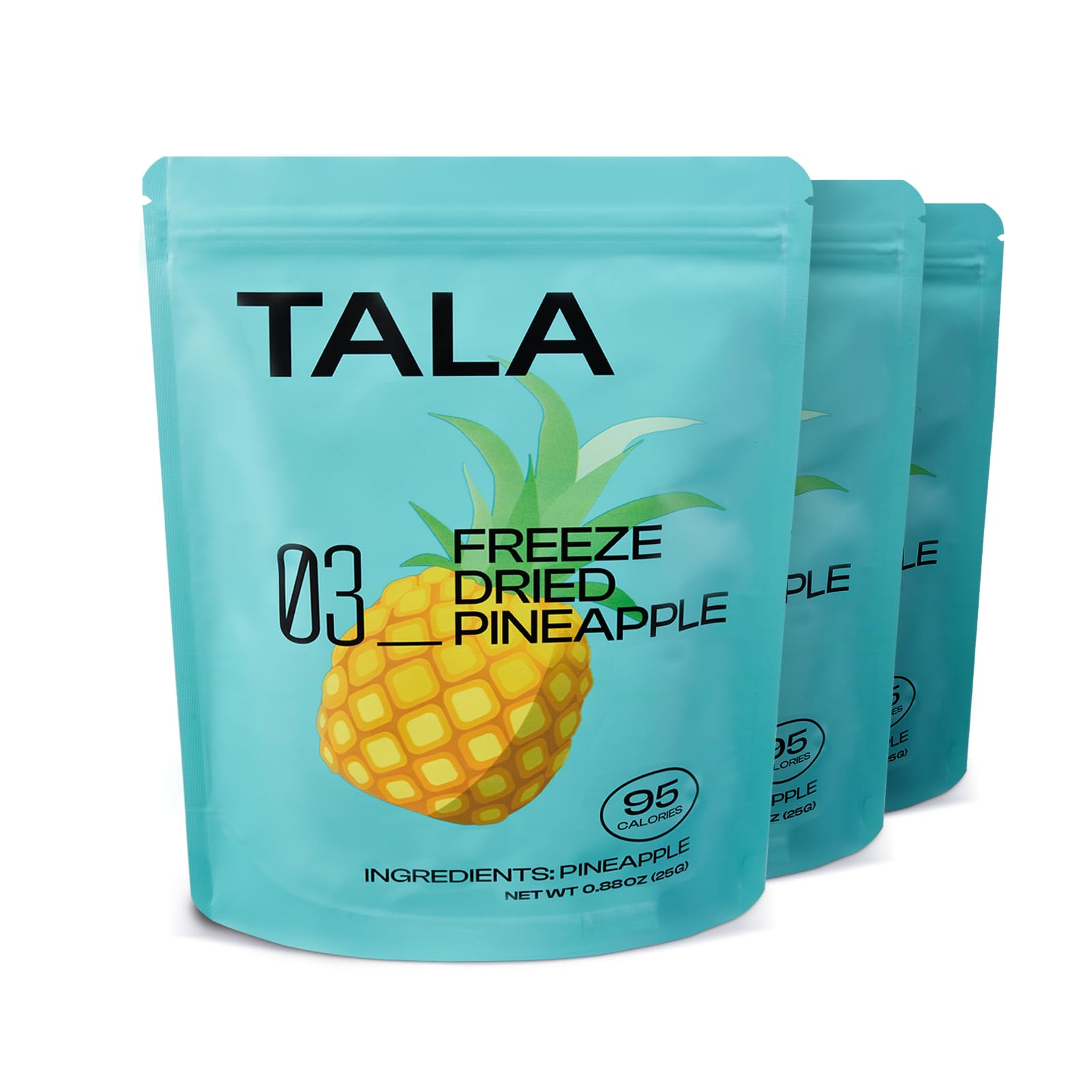 Tala, Freeze-Dried Fruit, Fruit Snack, Vegan | No Sugar Added | Pack Of 3 (0.88 Ounce Each)