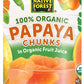 Native Forest Organic Papaya Chunks - Papaya Can, Papaya Juice, Canned Fruit, Organic Fruit, Canned Papayas, Papaya Fruit - 14 Ounce (Pack Of 6)