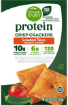 Simple Truth Protein Crisp Crackers, Loaded Taco Flavor, 10g Protein, 6g Fiber, Non-GMO, 4.25 oz (2 pack)