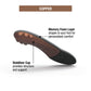 Superfeet Copper - Cushioning Memory Foam Arch Support Insole - 5.5-7 Men / 6.5-8 Women