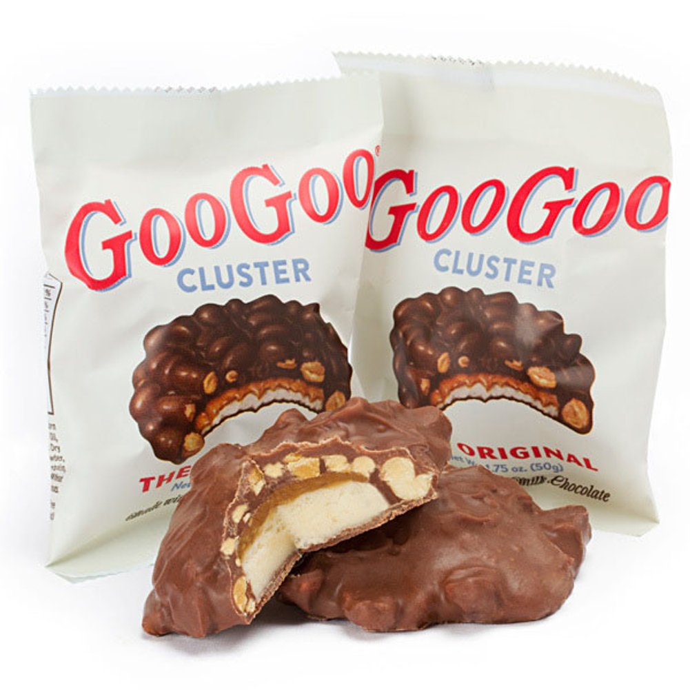 Goo Goo Cluster Variety Pack - 6 Piece Set - 2 Large Bars of Original, Supreme, Peanut Butter - Model VARIETY222