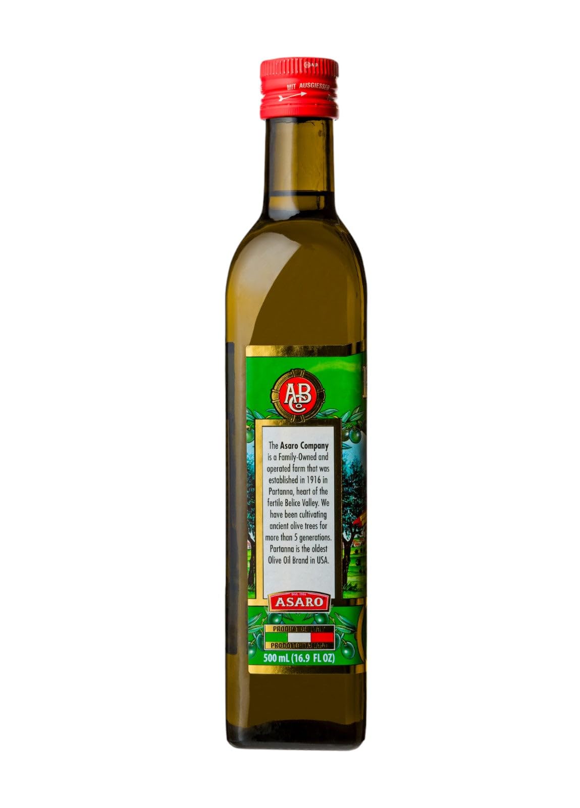 Partanna Everyday Medium Extra Virgin Olive Oil - Premium Castelvetrano Olive Oil - Harvested In Sicily - Pure Authentic Italian