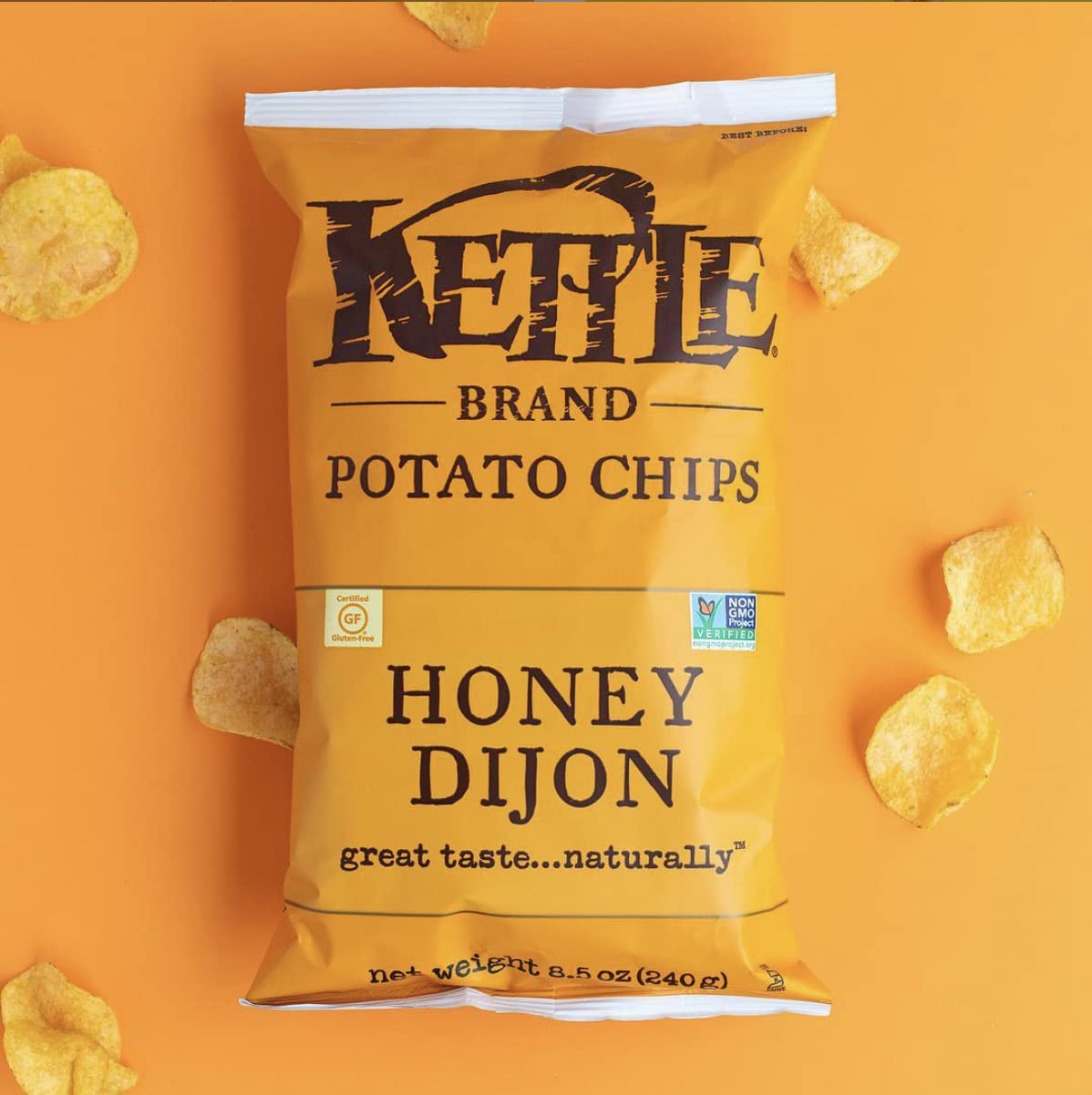 Kettle Brand, Honey Dijon Potato Chips, 5 Ounce