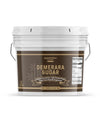 Unpretentious Demerara Sugar, Raw, First-Pressed Sugarcane Crystals For Drinks & Baking (1 Gallon)