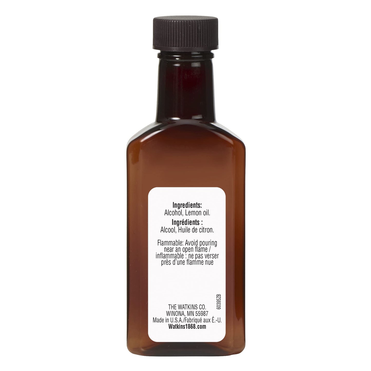 J.R. Watkins Premium Pure Lemon Extract, 2 Fl Oz, Model 60395