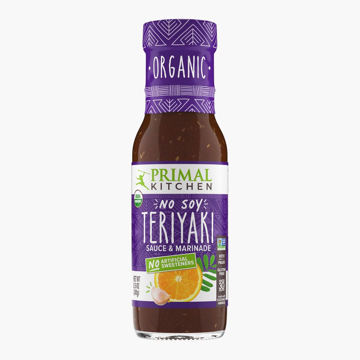 Primal Kitchen Organic No Soy Teriyaki Sauce & Marinade, 8.5 OZ