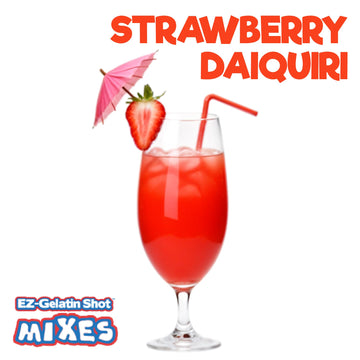 EZ-SQUEEZE Strawberry Daiquiri Jello Shot Mix - Premium Gluten-Free Gelatin Powder - 6.78 oz - Multi-color