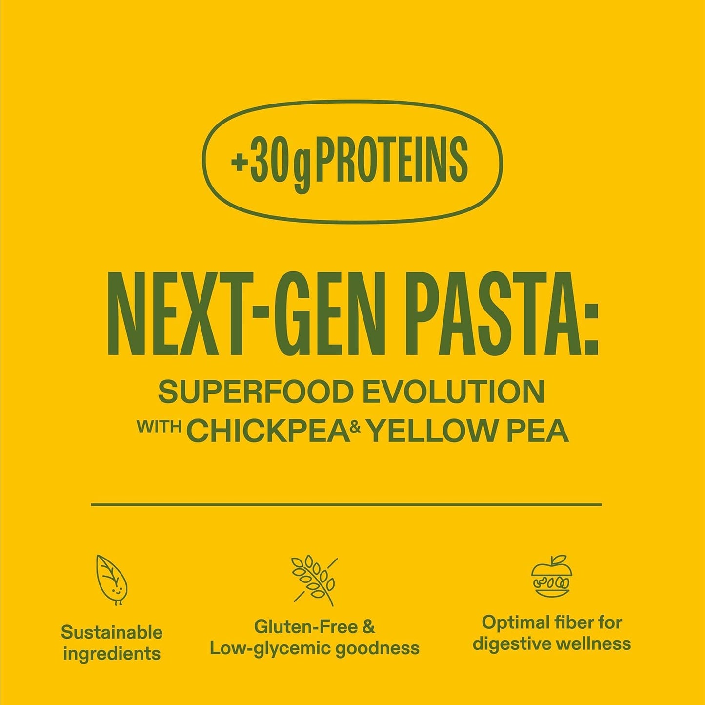 Lazy Food Gluten Free Pasta Meal - Vegan Peas and Pepper Pasta Meal with Chickpea and Yellow Pea Rotini, 1 Packs - 2 Serving