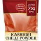 Spicy World Kashmiri Chili Powder Red 7 Ounce Resealable Bag | All Natural Low Heat, Red Chili Powder - Red Pepper Powder