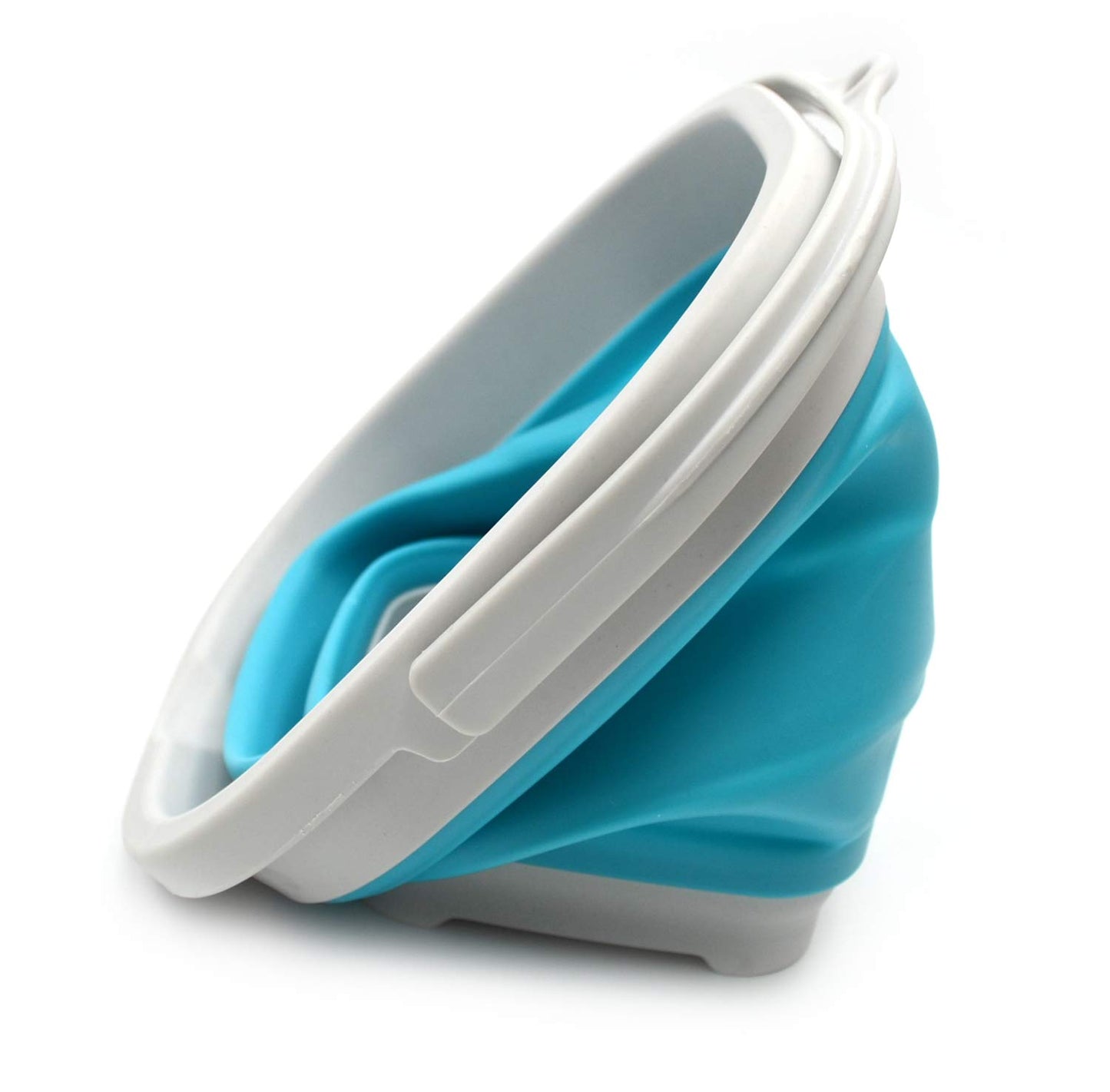 Sammart 2.6L (0.68 Gallon) Super Mini Sqare Collapsible Plastic Bucket - Foldable Square Tub - Portable Fishing Water Pail - Spa
