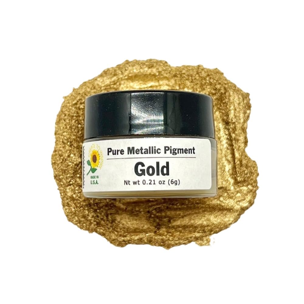 Sunflower Sugar Art 24k Gold Highlighter Dust Food Coloring - 6g Non-Toxic Metallic Cake Decoration, Fondant, Gumpaste - Gold
