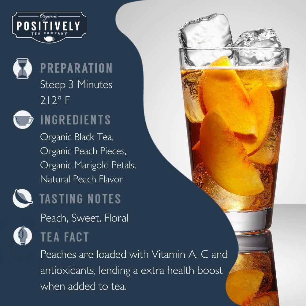 Organic Positively Tea Company Flavored Black Tea Sampler Loose Leaf 4 Ounce Pack of 3