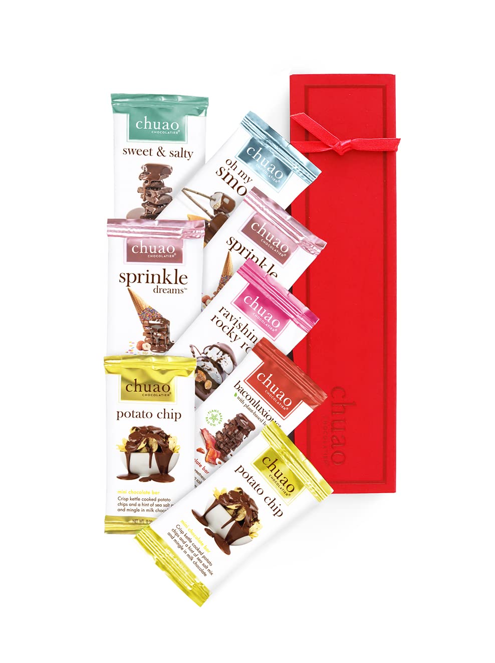 Chuao Chocolatier Chocolate Mini Gift Box | Gourmet Chocolate Assorted Bars European No Preservatives | For Gift Baskets, Christmas, Valentines Day, Gifts For Women, Men, Birthday, Thank You, Care Package (Milk Chocolate, 8 Bars)