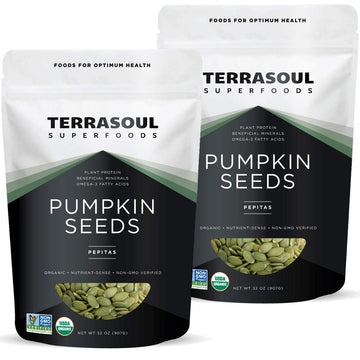Terrasoul Superfoods Organic Pumpkin Seeds, Raw, Unsalted, 4 Lbs