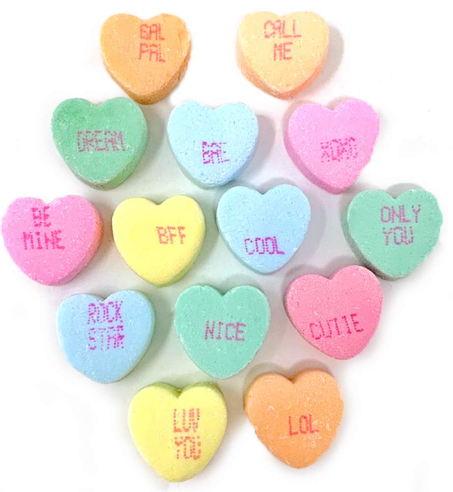 Sweetgourmet Sweet & Sour Conversation Hearts | Valentines Candy | 1 Pound