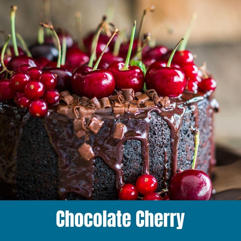 Door County Coffee - Chocolate Cherry, Chocolate Cherry Flavored Whole Bean Coffee - Medium Roast, 10 Oz Bag