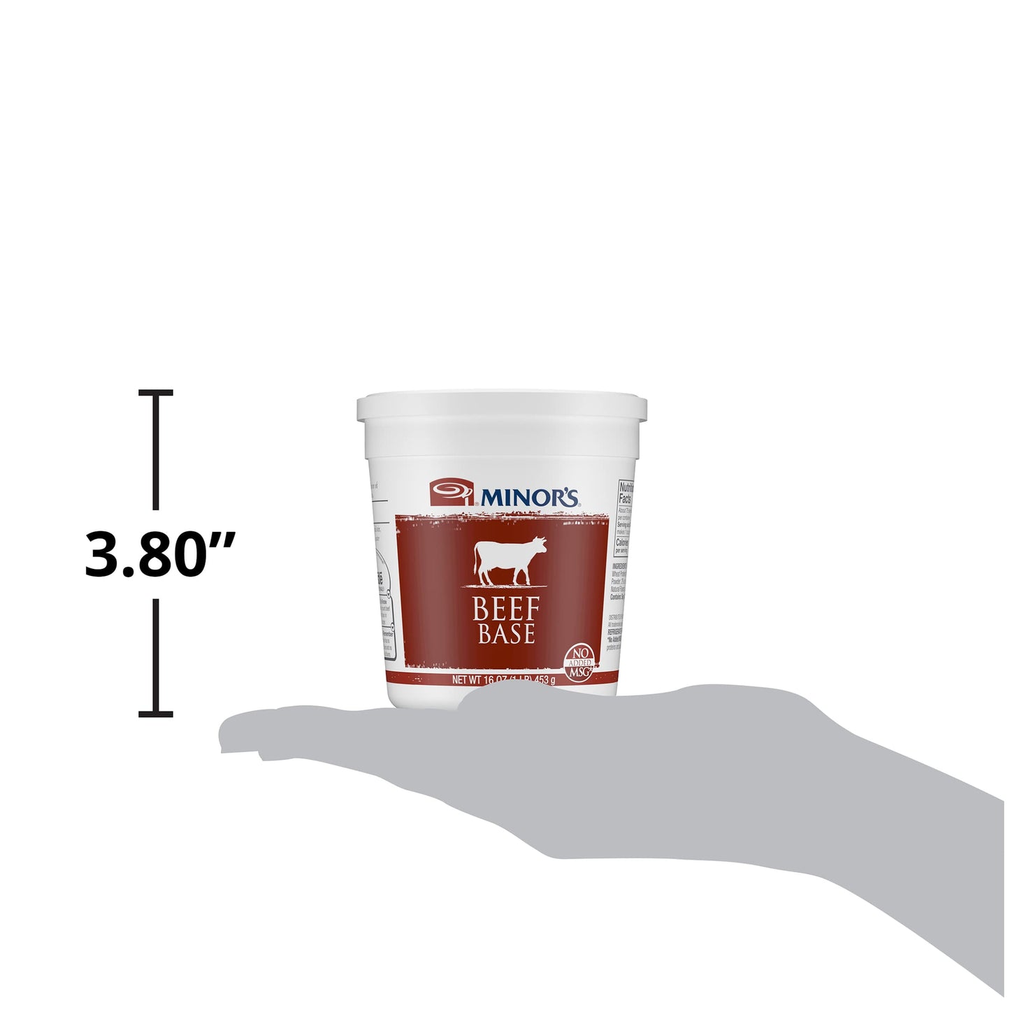 Minor s Beef Base, Great for Soup Broth and Sauces, 0 Grams Trans Fat, No Added MSG, 16 oz Tub