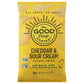 The Good Crisp Company Crinkle Cut Potato Chips, Cheddar & Sour Cream, Kosher, Gluten Free & Non-GMO, 5.5 Ounce (Pack of 12)