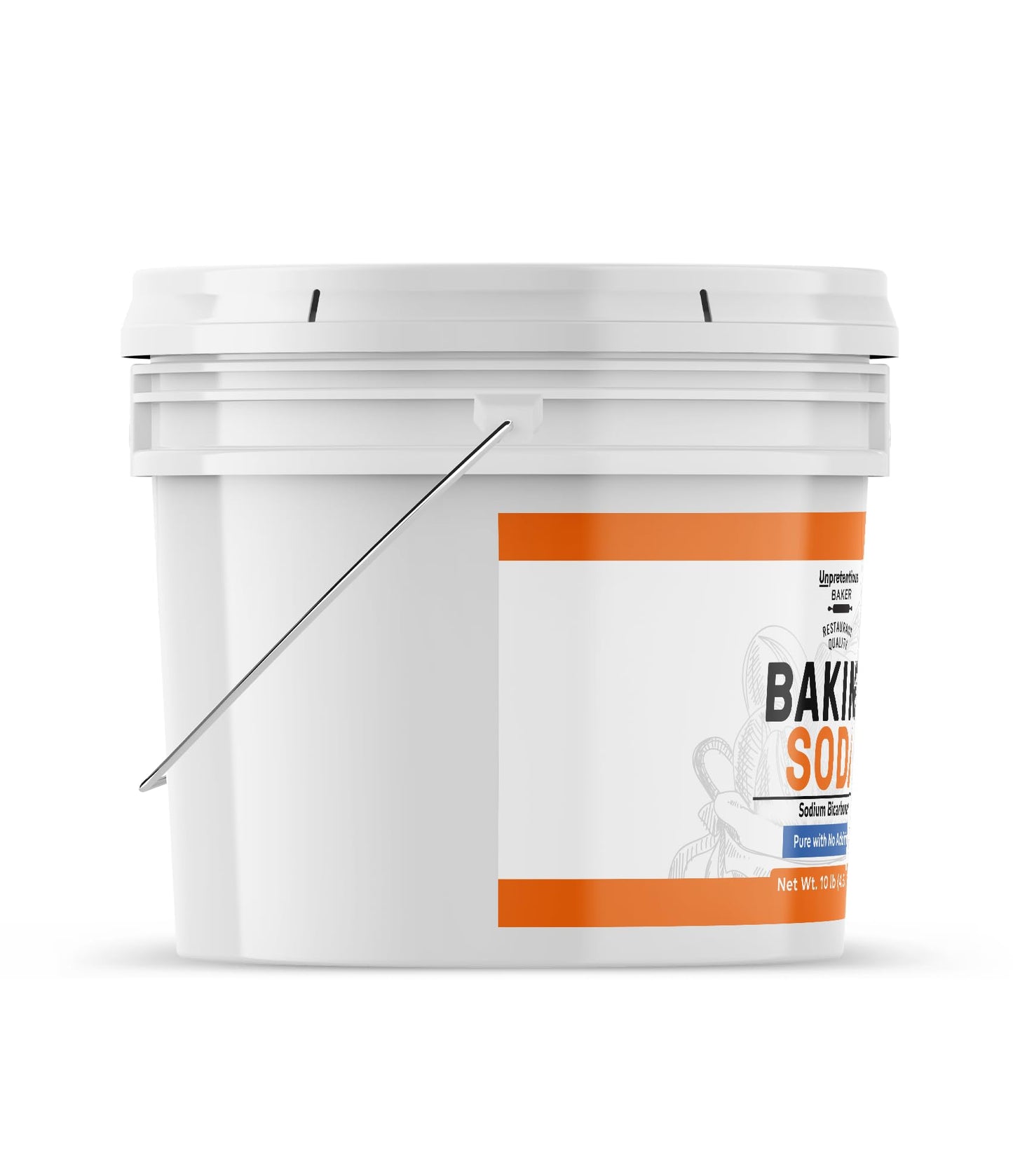 Unpretentious Baking Soda, 1 Gallon (160 Ounce) for Cooking, Baking, and Cleaning