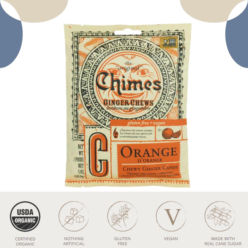 Empire Mercante Chimes Ginger Chews Variety Pack, 5 Flavors, Vegan, Gluten Free, 25 oz Total