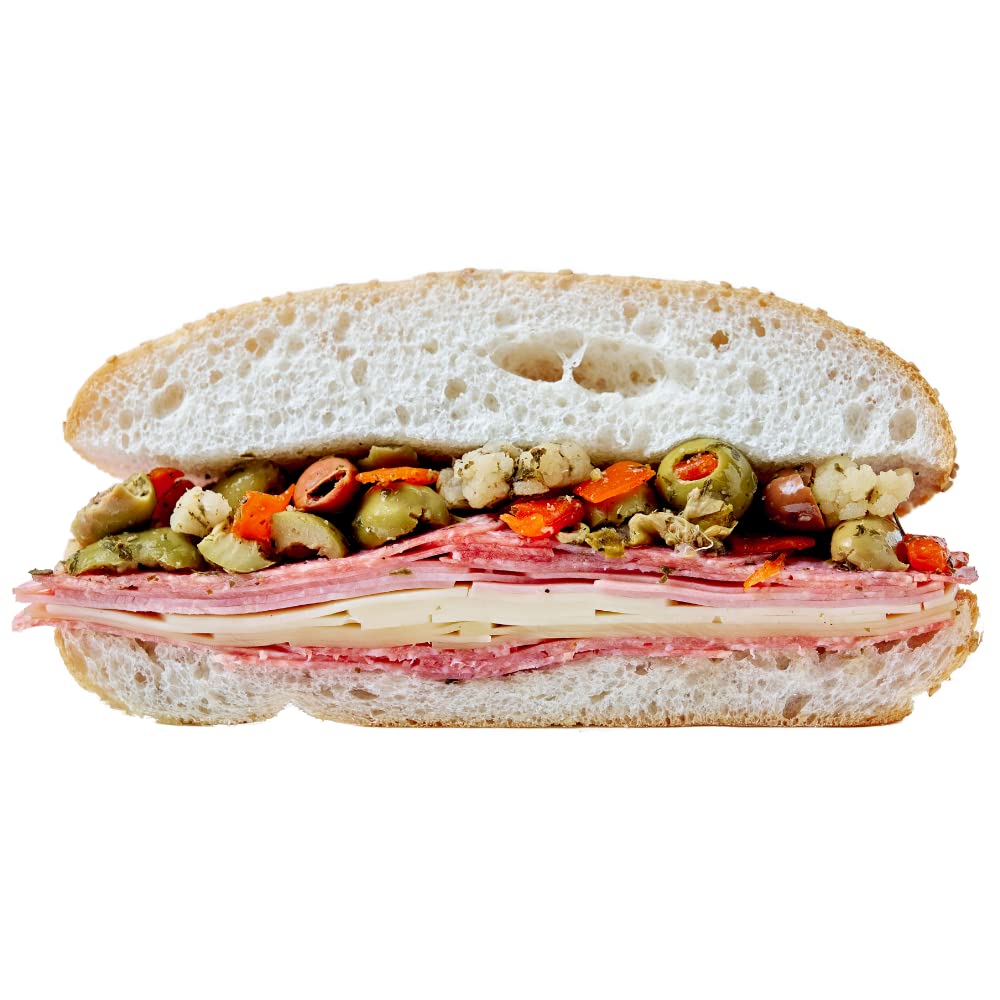 Central Grocery Olive Salad - 32 Oz (Pack Of 2) Perfect For Muffulettas, Sandwiches, Pizza Toppings, Pastas, Hot Dog Topper, Sal